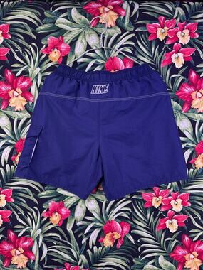 Nike Navy And White Swimming Shorts Size Medium